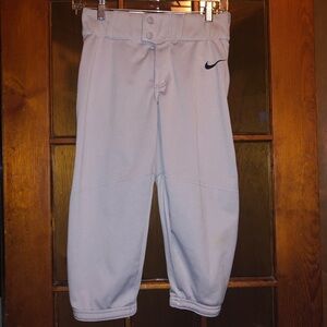 Nike Kids' Light Gray gBaseball Pants